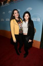 AIMEE GARCIA and NATALIE MARTINEZ at Cirque Du Soleil Presents Luzia at Dodger Stadium in Los Angeles 12/12/2017