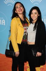 AIMEE GARCIA and NATALIE MARTINEZ at Cirque Du Soleil Presents Luzia at Dodger Stadium in Los Angeles 12/12/2017