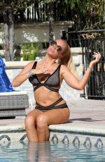 AISLEYNE HORGAN WALLACE in Bikini at a Pool in Los Angeles 11/26/2017