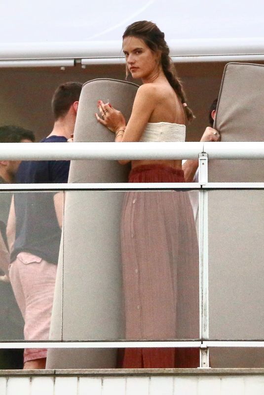 ALESSANDRA AMBROSIO at a Roof Top Party in Florianopolis 12/29/2017