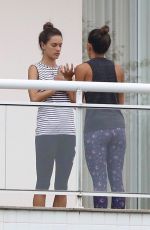 ALESSANDRA AMBROSIO Doing Yoga on Her Balcony in Florianopolis 12/18/2017