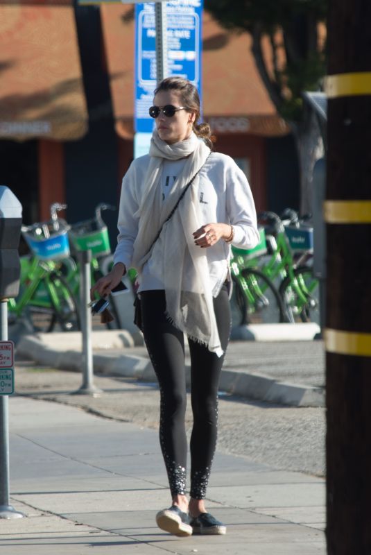 ALESSANDRA AMBROSIO Heading to a Gym in Los Angeles 12/04/2017