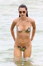 ALESSANDRA AMBROSIO in Bikini on the Beach in Florianopolis 12/28/2017