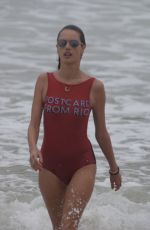 ALESSANDRA AMBROSIO in Swimsuit at a Beach in Florianopolis 12/30/2017