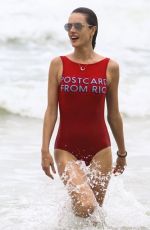 ALESSANDRA AMBROSIO in Swimsuit at a Beach in Florianopolis 12/30/2017