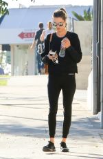 ALESSANDRA AMBROSIO Out and About in Brentwood 12/14/2017