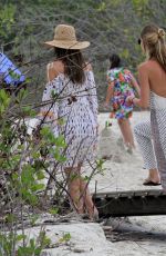 ALESSANDRA AMBROSIO Out at Jurere Beach in Florianopolis 12/27/2017