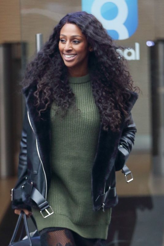 ALEXANDRA BURKE Leaves Global Radio Studios in London 12/20/2017