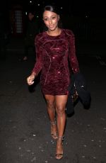 ALEXANDRA BURKE Night Out in London 12/23/2017