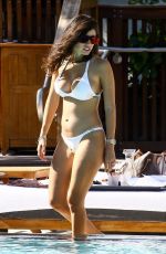 ALEXANDRA MICHELLE RODRIGUEZ in Bikini at a Pool in Miami 12/05/2017