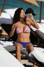 ALEXANDRA RODRIGUEZ in Bikini at a Beach in Miami 12/07/2107