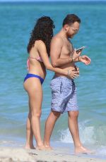 ALEXANDRA RODRIGUEZ in Bikini on the Beach in Miami 12/07/2107