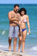 ALEXANDRA RODRIGUEZ in Bikini on the Beach in Miami 12/07/2107