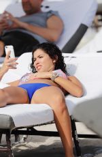 ALEXANDRA RODRIGUEZ in Bikini on the Beach in Miami 12/07/2107