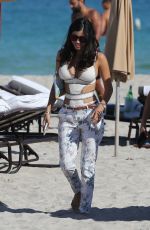 ALEXANDRA RODRIGUEZ in Swimsuit at a Beach in Miami 12/15/2017