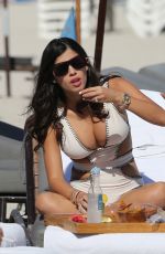 ALEXANDRA RODRIGUEZ in Swimsuit at a Beach in Miami 12/15/2017