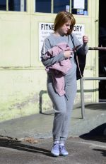 ALICE EVE Shows New Strawberry Blonde Haircut in Los Angeles 12/22/2017