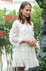 ALICIA VIKANDER at Tomb Raider Photocall at Unique Hotel in Sao Paulo 12/08/2017