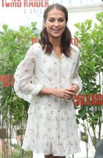 ALICIA VIKANDER at Tomb Raider Photocall at Unique Hotel in Sao Paulo 12/08/2017