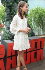 ALICIA VIKANDER at Tomb Raider Photocall at Unique Hotel in Sao Paulo 12/08/2017