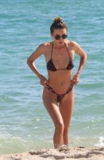 ALINA BAIKOVA in Bikini at a Beach in Miami 12/08/2017