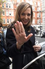 ALLISON JANNEY Leaves BBC Radio 2 in London 12/14/2017