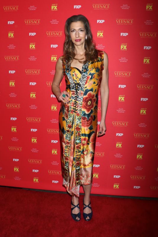 ALYSIA REINER at The Assassination of Gianni Versace: American Crime Story Premiere in New York 12/11/2017