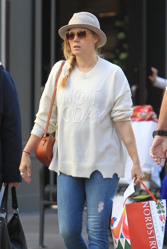 AMY ADAMS Out Shopping at The Grove in Los Angeles 12/21/2017