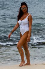 AMY CHILDS in Swismuit at a Beach in Cape Verde 12/05/2017