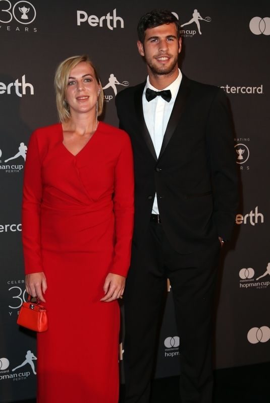 ANASTASIA PAVLYUCHENKOVA and Karen Khachanov at Hopman Cup New Years Eve Players Ball in Perth 12/31/2017