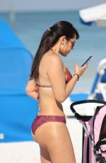 ANDREA CALLE in Bikini at a Beach in Miami 12/23/2017