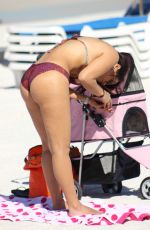 ANDREA CALLE in Bikini at a Beach in Miami 12/23/2017