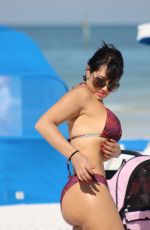 ANDREA CALLE in Bikini at a Beach in Miami 12/23/2017