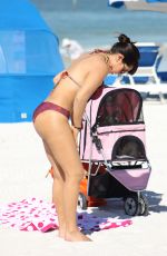 ANDREA CALLE in Bikini at a Beach in Miami 12/23/2017