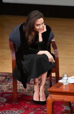 ANGELINA JOLIE at Light After Darkness Memory, Resilience and Renewal in Cambodia Discussion at Asia Society in New York 12/14/2017