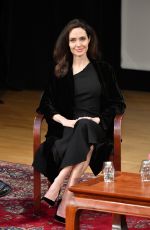 ANGELINA JOLIE at Light After Darkness Memory, Resilience and Renewal in Cambodia Discussion at Asia Society in New York 12/14/2017