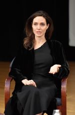 ANGELINA JOLIE at Light After Darkness Memory, Resilience and Renewal in Cambodia Discussion at Asia Society in New York 12/14/2017