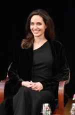 ANGELINA JOLIE at Light After Darkness Memory, Resilience and Renewal in Cambodia Discussion at Asia Society in New York 12/14/2017