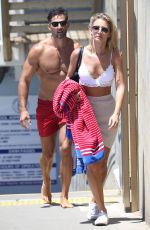 ANNA HEINRICH and Tim Robards at Bondi Beach in Sydney 12/27/2017