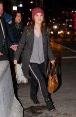 ANNA KENDRICK Leaves NBC Studios in New York 12/18/2017