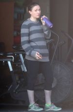 ANNA PAQUIN at a Gym in Los Angeles 12/22/2017