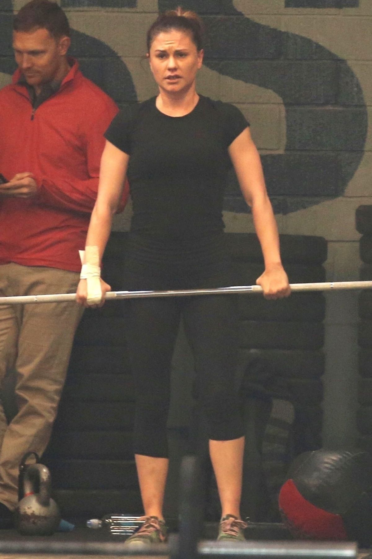 ANNA PAQUIN at a Gym in Los Angeles 12/22/2017.
