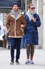ANNE HATHAWAY and Adam Shulman Heading to a Gym in New York 12/06/2017