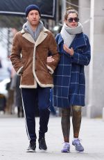 ANNE HATHAWAY and Adam Shulman Heading to a Gym in New York 12/06/2017