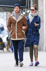 ANNE HATHAWAY and Adam Shulman Heading to a Gym in New York 12/06/2017