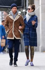 ANNE HATHAWAY and Adam Shulman Heading to a Gym in New York 12/06/2017