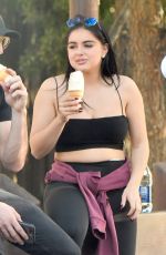 ARIEL WINTER Out for Ice Cream at Disneyland in Anaheim 12/09/2017