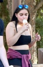 ARIEL WINTER Out for Ice Cream at Disneyland in Anaheim 12/09/2017