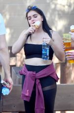 ARIEL WINTER Out for Ice Cream at Disneyland in Anaheim 12/09/2017