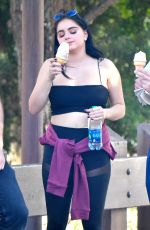 ARIEL WINTER Out for Ice Cream at Disneyland in Anaheim 12/09/2017